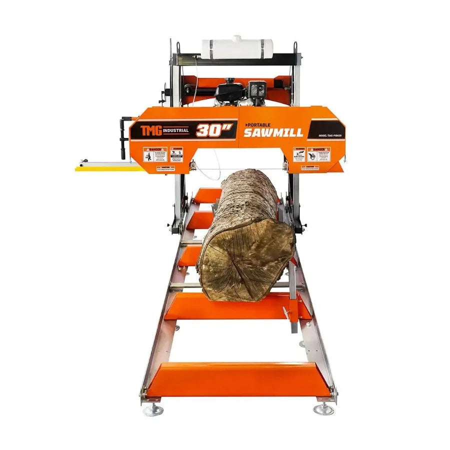 30 Portable Sawmill 14 HP Kohler Engine 28 Board Width 12' Log Length 14.5' Track Bed TMGPSM30