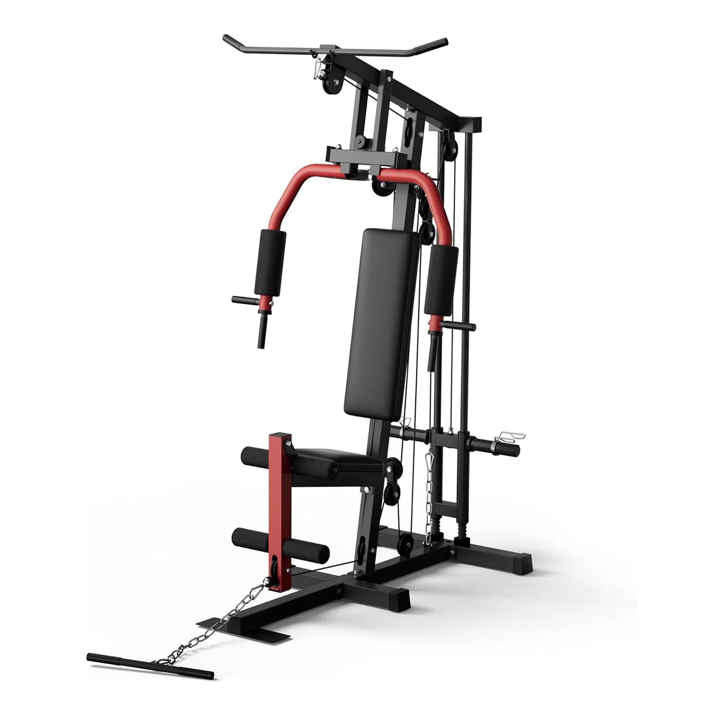 Home Gym Machine Full Body Workout Equipment with Pulley System,Leg Press Support for Strength Training, Workout Station