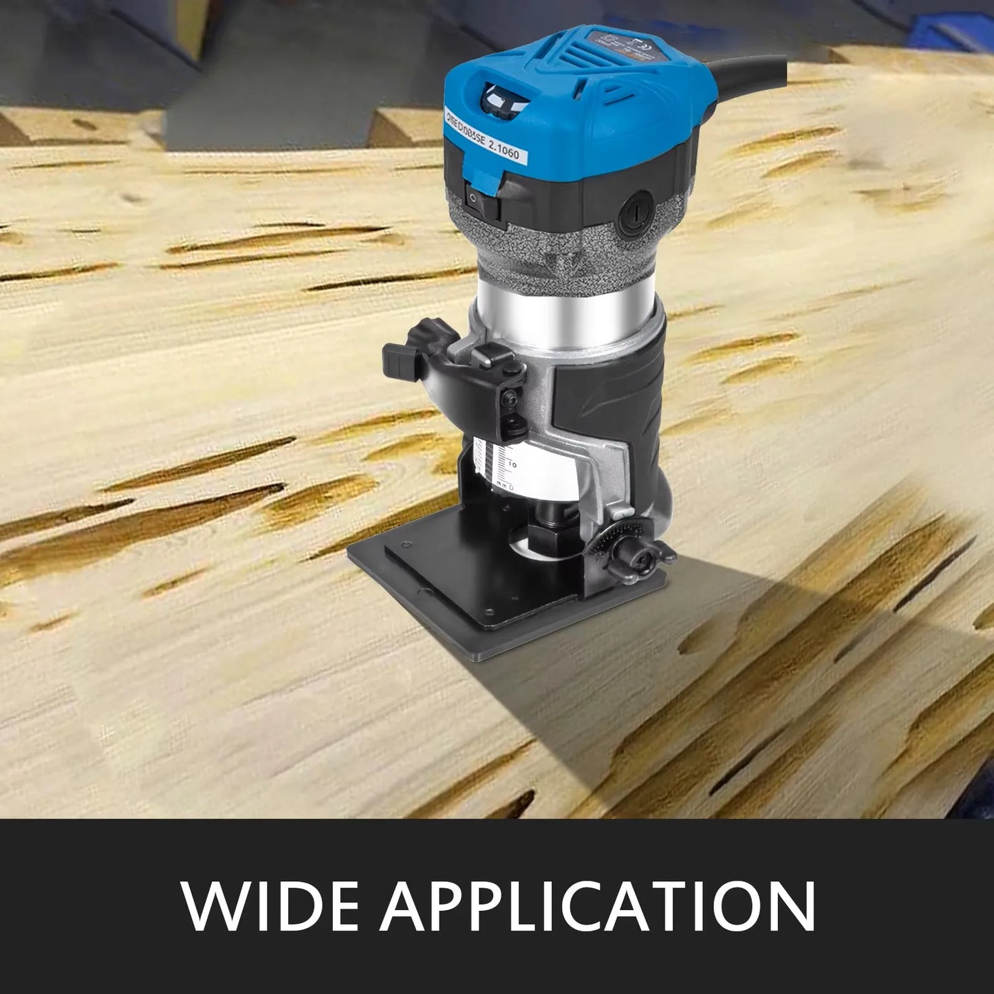 SucceBuy 800W Soft Start Compact Router Kit Variable Speed 10000-30000Rpm with Fixed Base, Plunge Base, Tilt Base and Offse Base