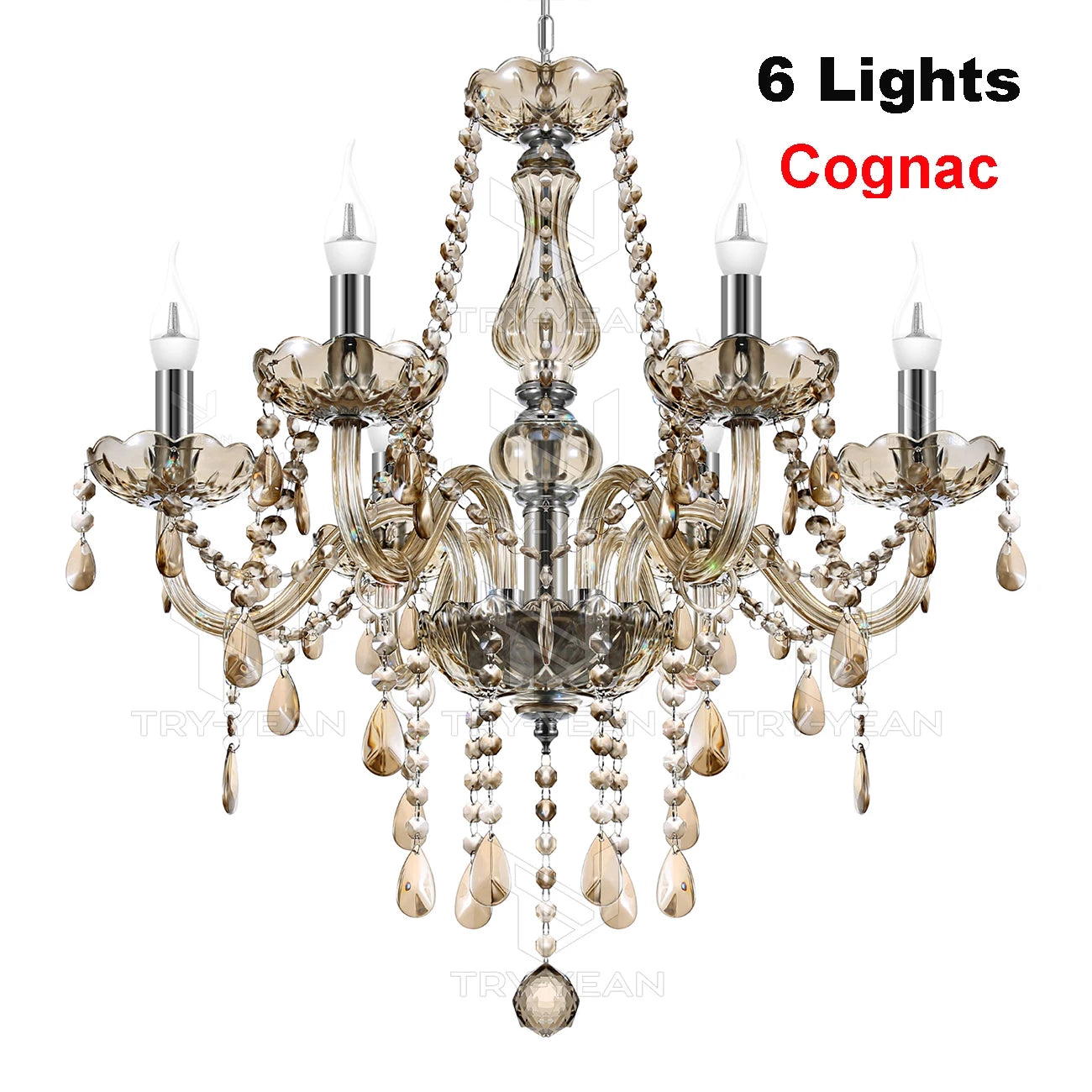 Ridgeyard 4-18 Arms K9 Crystal Chandelier Modern Luxury Boutique Country Style For Hallway Living/Dining Room Bedroom Home Light
