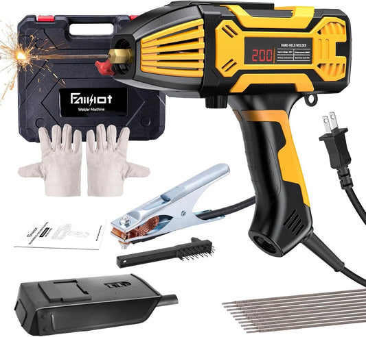 Handheld Welder ARC IGBT 120A with 6 Variable Current Settings FA206 Electrodes Welding Machine for Machine Wire 3/32"-1/8"