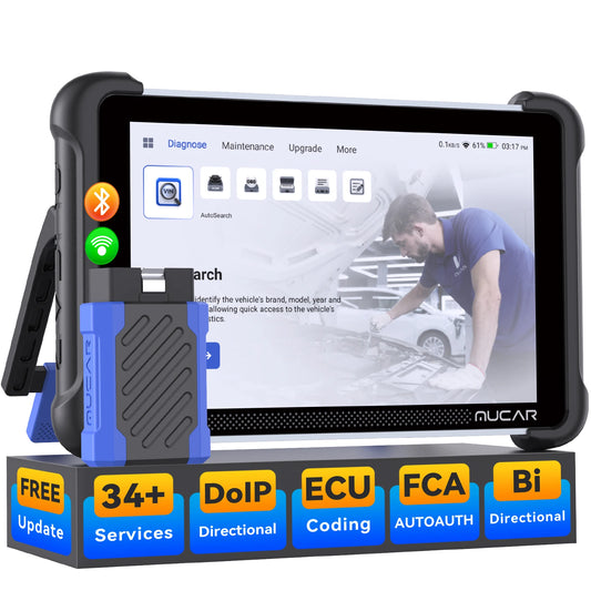 MUCAR 892BT OBD2 Scanner Full System Diagnostic Tools 34 Reset Lifetime Free Update BI-Direction DOIP CANFD 2025 Automotive Tool