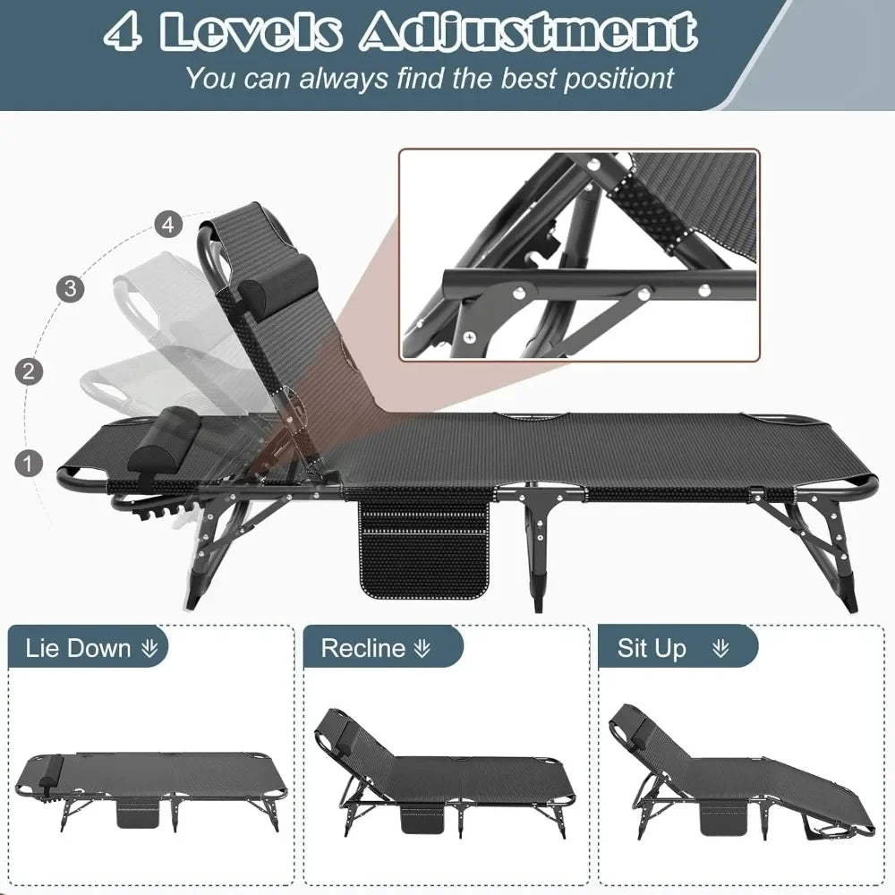 Folding Bed with Mattress, Cot Size Foldable Guest Beds, Hideaway Cot for Adults, Portable Fold up Bed with Adjustable Positions