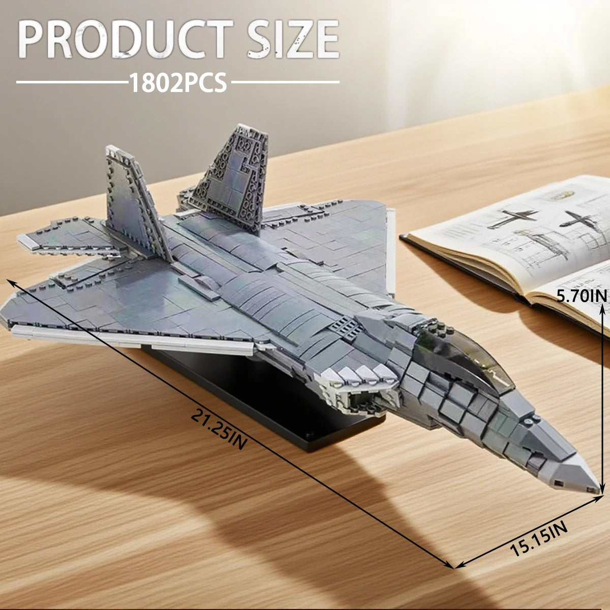WW2 Airplane Military F22 Raptor fighter Jet Model Building Blocks J-20 Soldier Air Missile  Aircraft Bricks Model Set Kid Toy