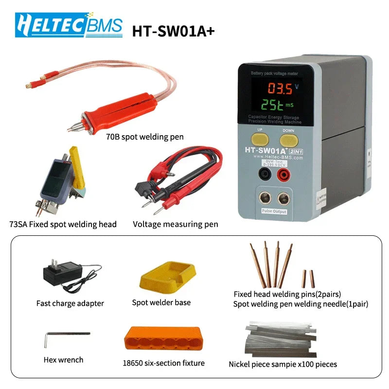 Heltec 21KW 12KW 36KW 42KW Portable Battery Automotive Spot Welder Capacitor Storage Point Welding Machine Efficient  Tools