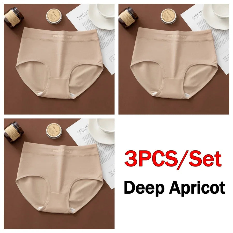 3PCS/Set Letter Seamless Women Panties Underpanties Sports Soft Female Underwear Large Size Sexy Pure Cotton Women's Intimates