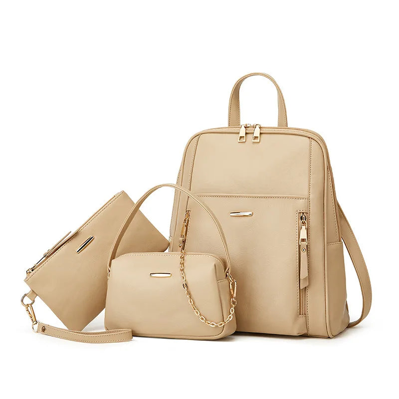 2025 New Trendy Fashion Backpack Set – Stylish Casual 3-Piece Mother & Daughter Bag