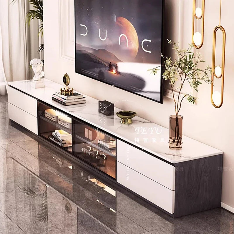 Wood Entertainment Tv Table Salon Modern Cabinets Monitor Fireplace Designer Tv Stands Luxury Archivadores Trendy Furniture