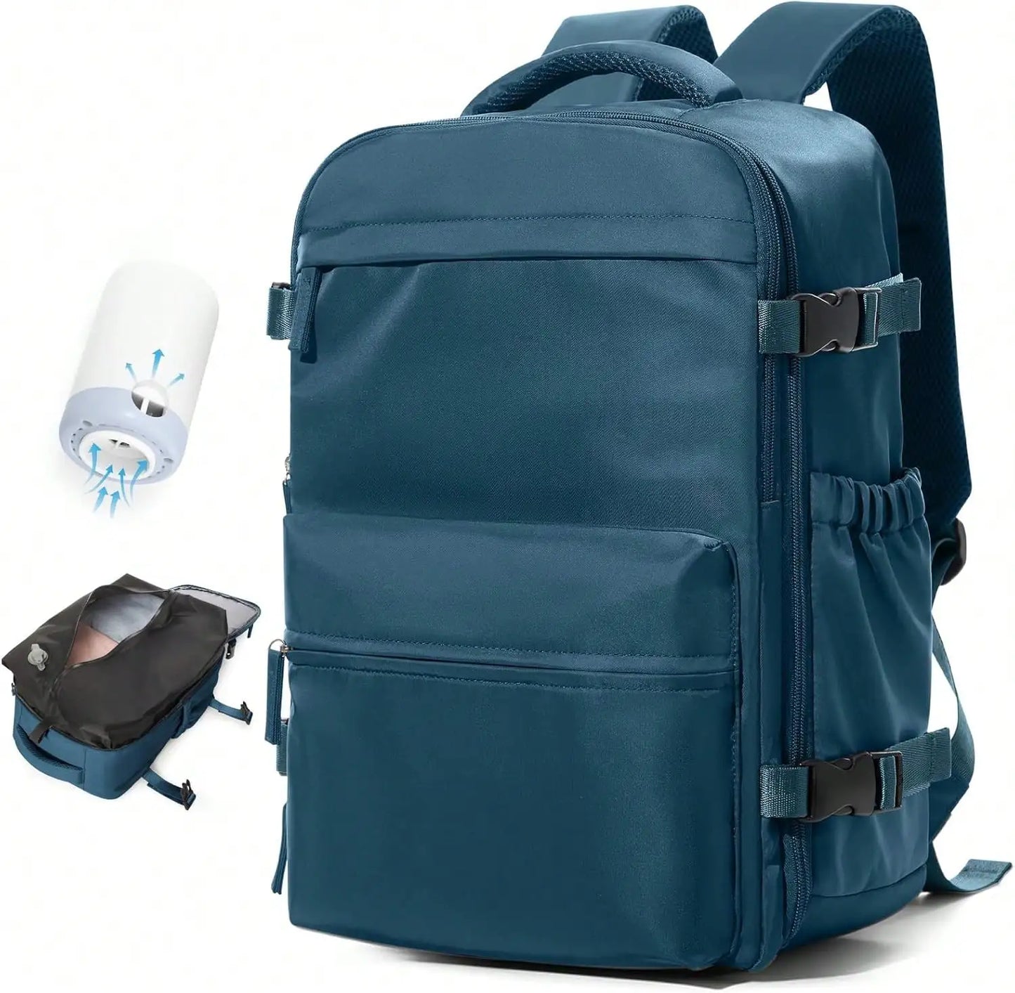 Vacuum Travel Backpack With Pump Flight Ready Carry On