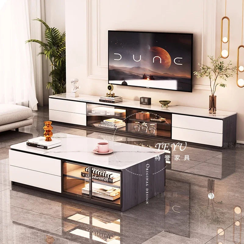 Wood Entertainment Tv Table Salon Modern Cabinets Monitor Fireplace Designer Tv Stands Luxury Archivadores Trendy Furniture