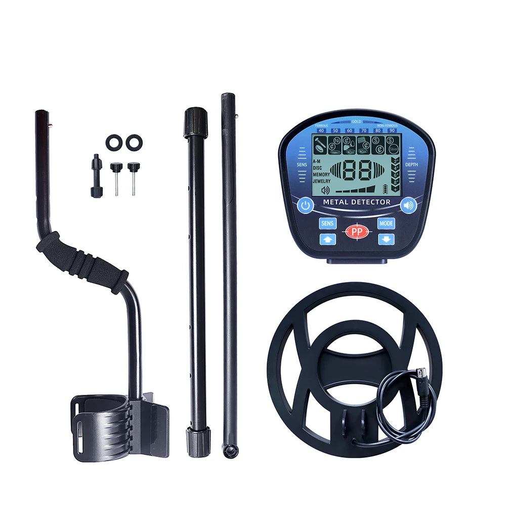 Professional high-sensitivity metal detector, underground treasure gold metal detector with LCD target identification