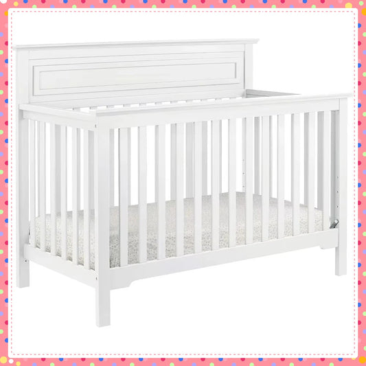4-in-1 Convertible Crib, Grow-With-Me Bed from Infant to Teen, Space-Saving Modern Nursery Essential