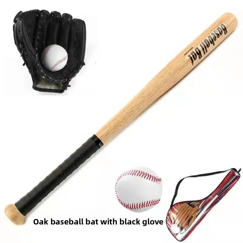 Beginner Children's Baseball Equipment Set Leather Glove Youth Bapa Aluminum Alloy Basswood Oak Training Baseball Bat