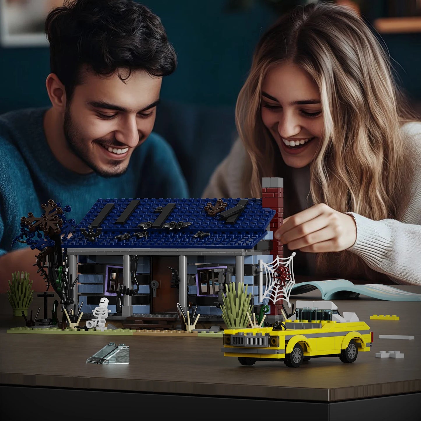 Haunted House Building Blocks Set 639 Pcs Lego Compatible