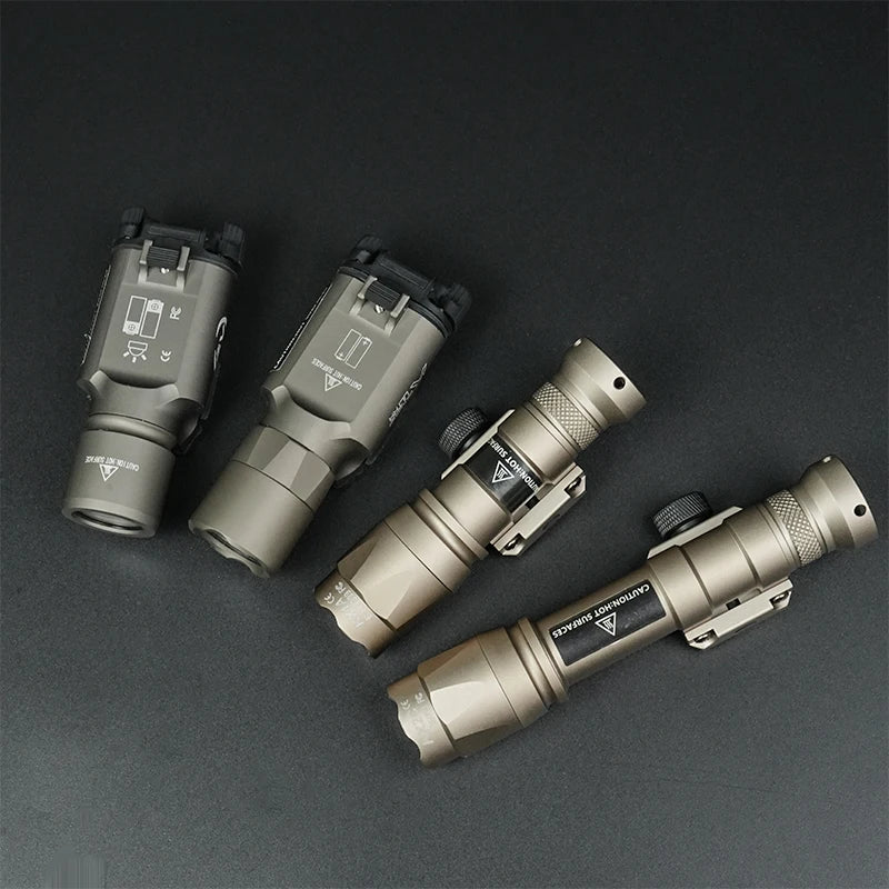 Tactical M600C M600 M300C X300U Flashlight 20MM Rail LED Scout Light Outdoor Camping Lamp Rifle Weapon Flashlight US Warehouse