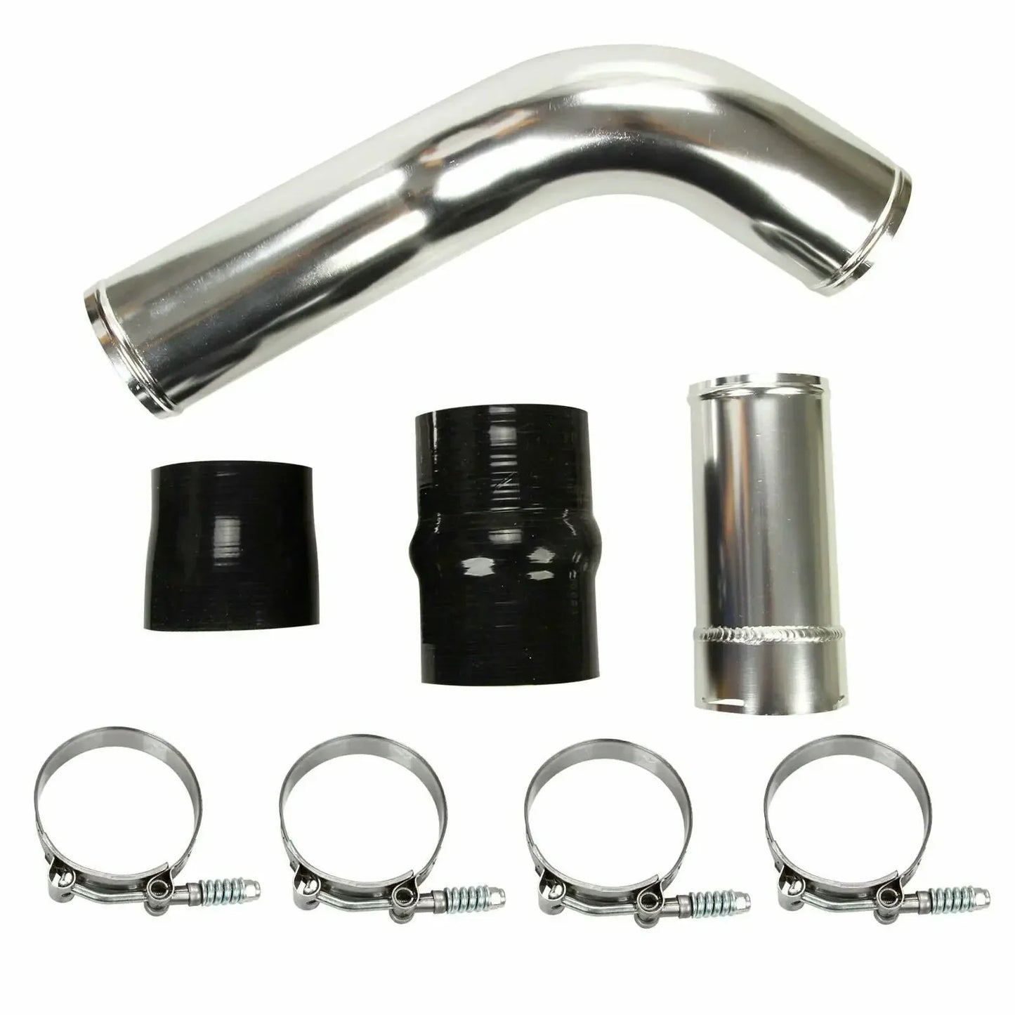 Black Silver Hot Side Aluminum Intercooler Pipe Upgrade for Ford 6.7L Powerstroke Diesel 11-16 Engine Parts Cooling Systems