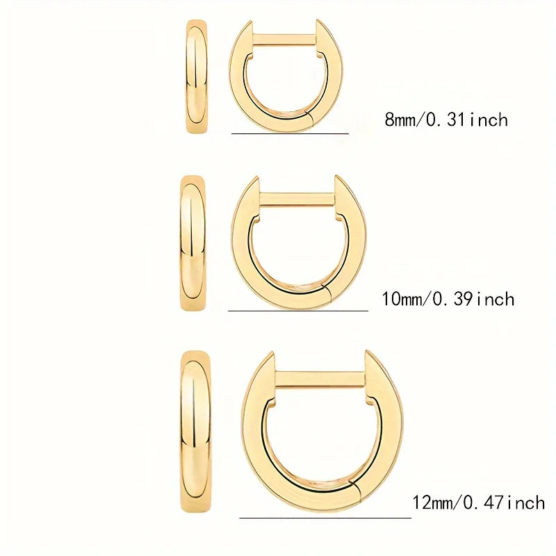 3/6 Pairs of Women's Earring Sets, Anti-allergy Women's Small Earring Cartilage Earrings, Fashionable Women's Gifts