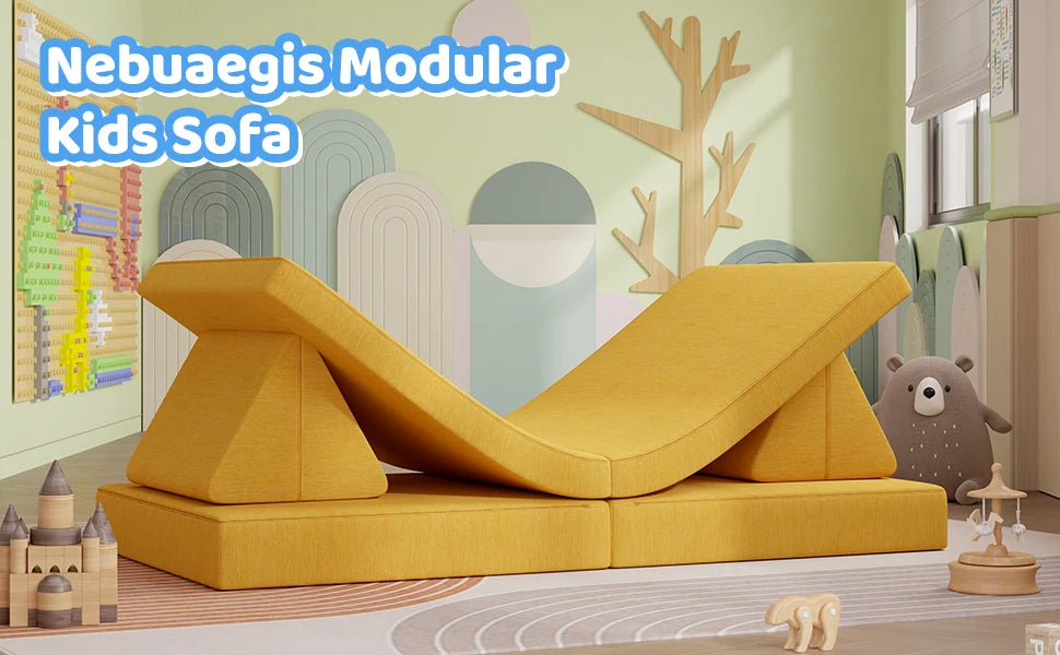 Foldable Sofa Children's Living Room Bedroom Folding Sofa Adjustable Backrest Single Backrest Office Chair Reclining Or Sitting