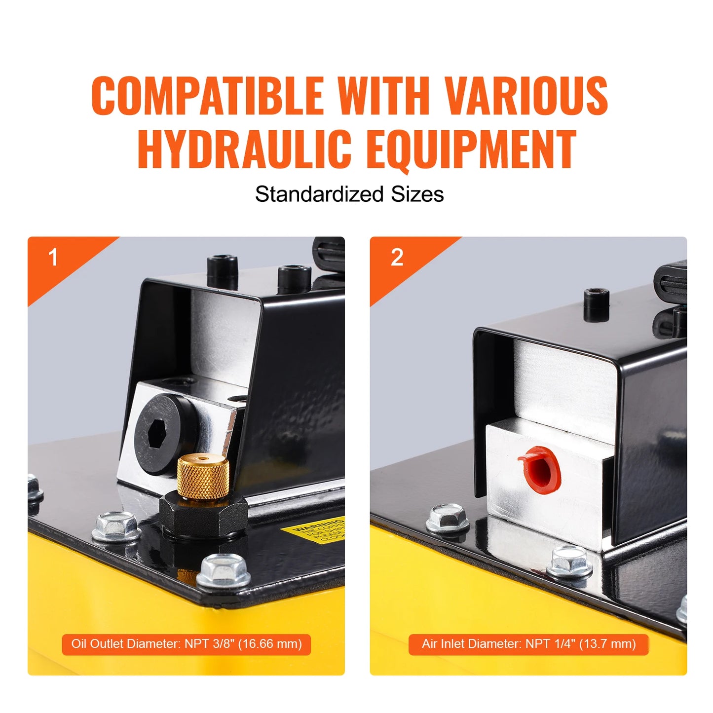 SucceBuy 10,000PSI Air Hydraulic Pump 0.61Gal Reservoir & Remote Control Actuator for Automobile Frame Machine & Hydraulic Press