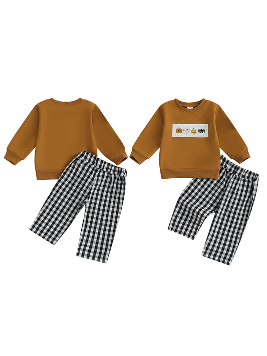Toddler Boys Outfit Short Sleeve Graphic Tee with Denim Shorts Summer Clothing Set for Kids 2-7 Years Old