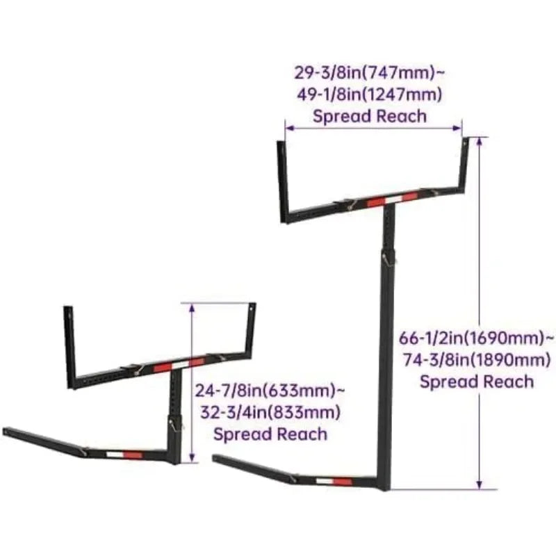 Truck Bed Extender Pickup Truck Bed Hitch Mount Extension Rack SUV Lumber Ladder Canoe Boat Kayak Long Pipes w