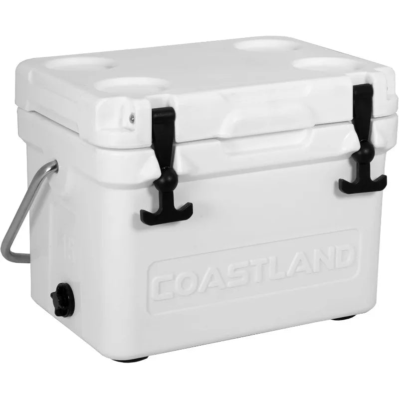 Coastland Bay Series Cooler Premium Everyday Use Insulated Rotomolded Cooler, Small Ice Chest for Tight Spaces, Soccer Games