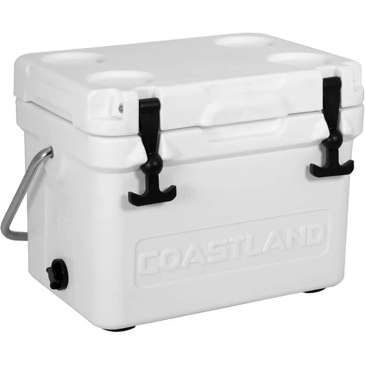Coastland Bay Series Cooler Premium Everyday Use Insulated Rotomolded Cooler, Small Ice Chest for Tight Spaces, Soccer Games