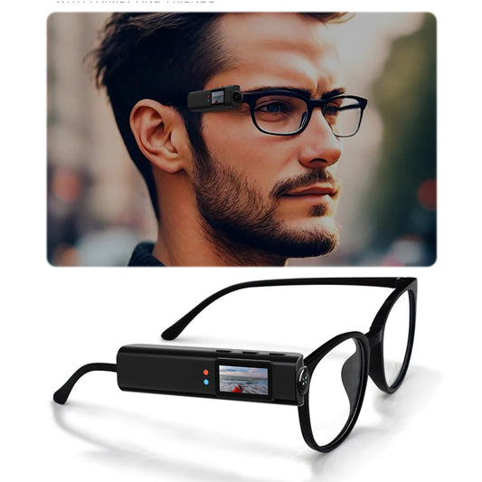 2.7K HD Glasses Camera WiFi Mini Digital Camera Sound Recording Video Shooting Micro-camera Eyeglasses Camera for Driving Hiking