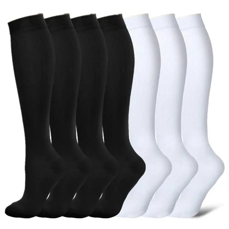 3/6/7Calf Compression Socks Men Medical Varicose Veins Diabetes Edema Sports Socks Running Football Basketball Riding Knee Socks