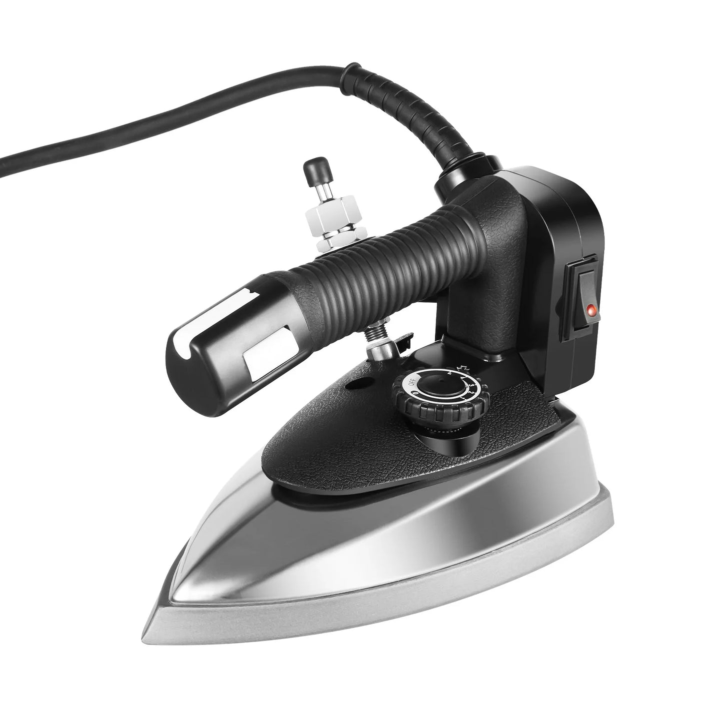 1200W Industrial Electric Steam Iron Kit, 5 Gears Adjustable Temperature, with Water Tank, Scald-prevention Plate