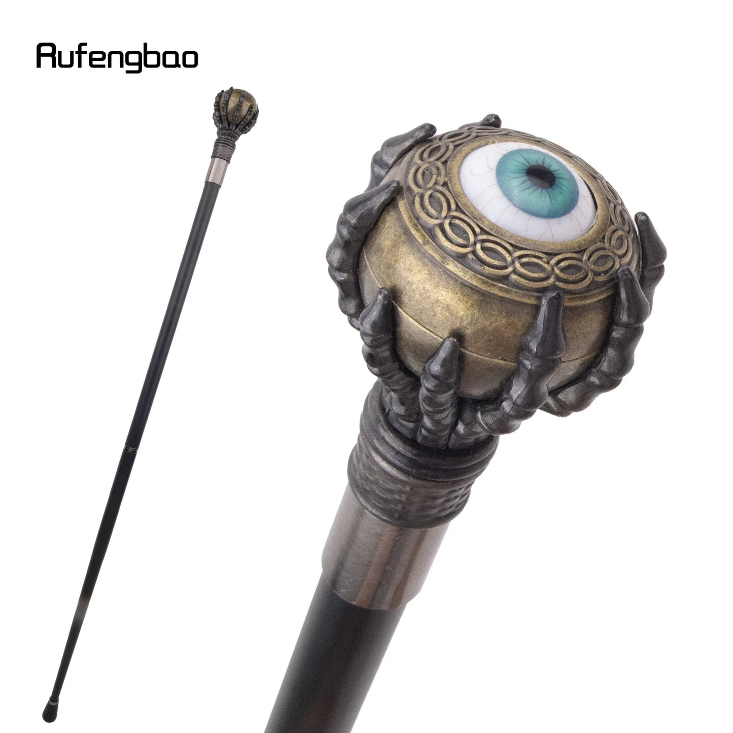 Bloodshot Eyes Steampunk Walking Cane 94cm Cosplay Prop