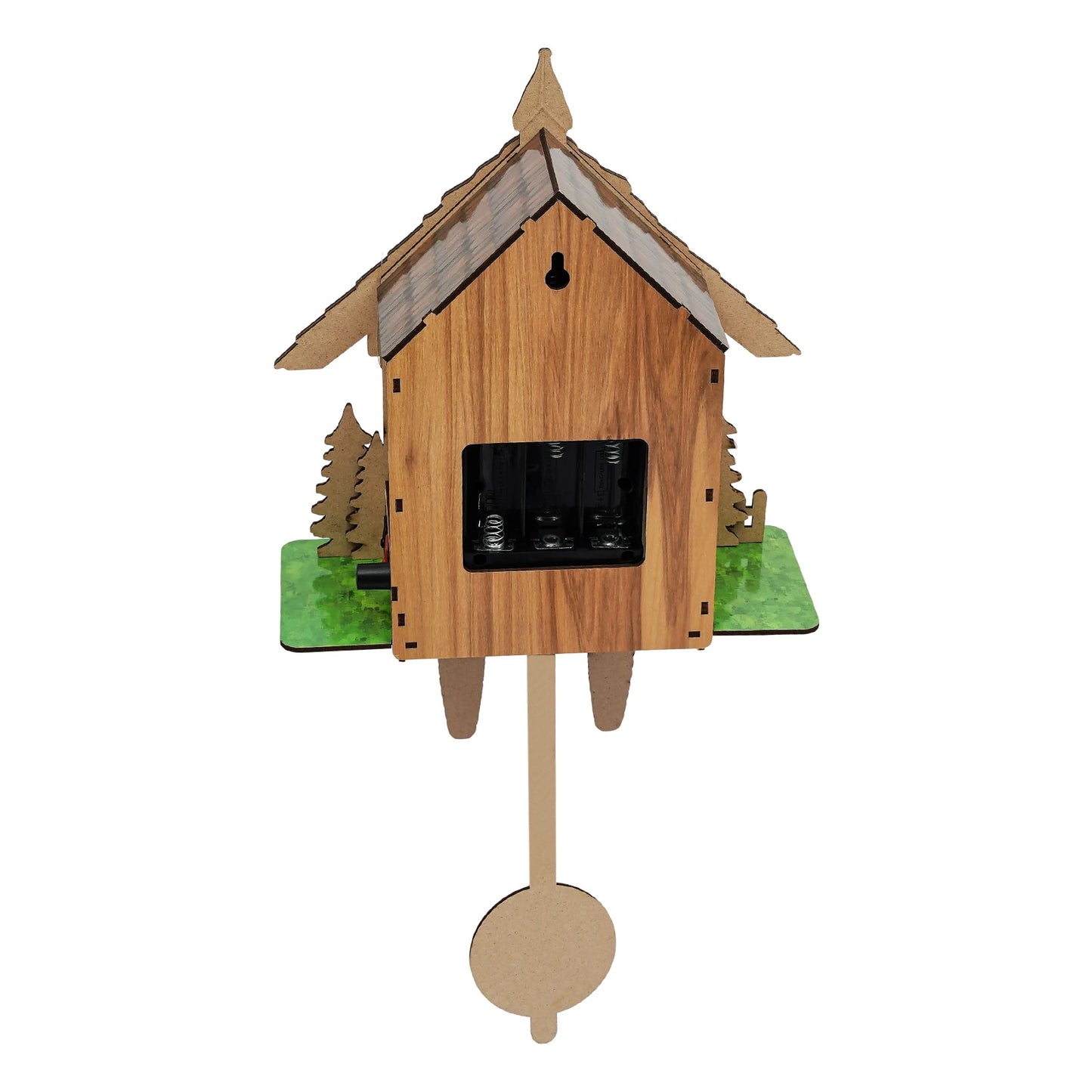 Cuckoo Wall Clock, Retro Wooden Wall Clock with Pendulum Wall Clock Decoration, Hanging Clock for Bedroom, Living Room, Office