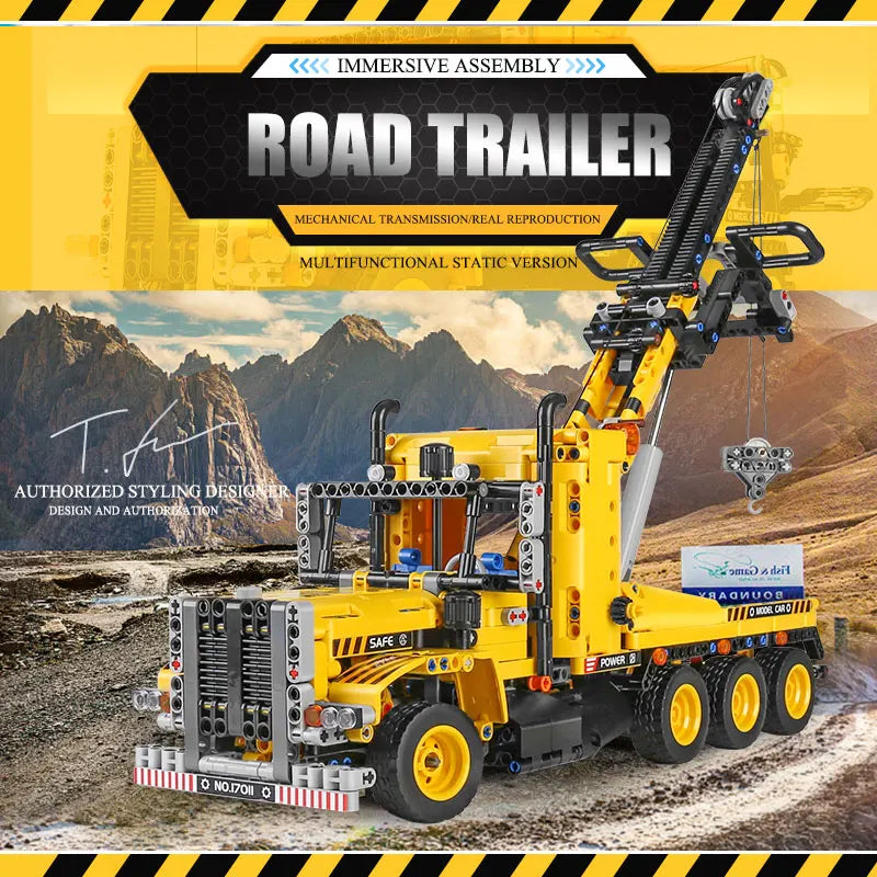 Mould King 17011 Technical Truck Toys The MOC-43434 Tow Truck Building Block Assembly Car Brick Set Kids Christmas Gift