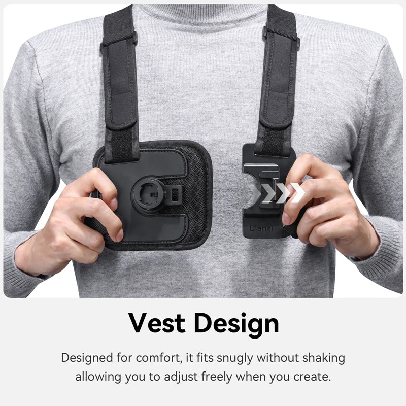 Ulanzi Go Quick II Magnetic Chest Strap For GoPro And Phone