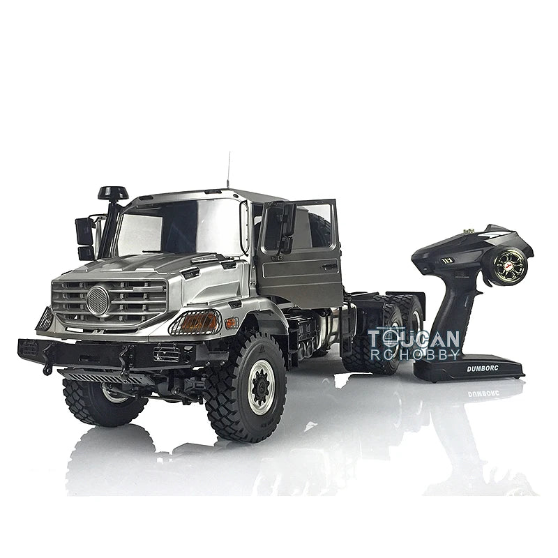 US Stock 1/14 JDM Metal 6x6 RC Off Road Car Tractor Truck Vehicle with Differential Axle Metal Chassis for Adults Toy TH17202