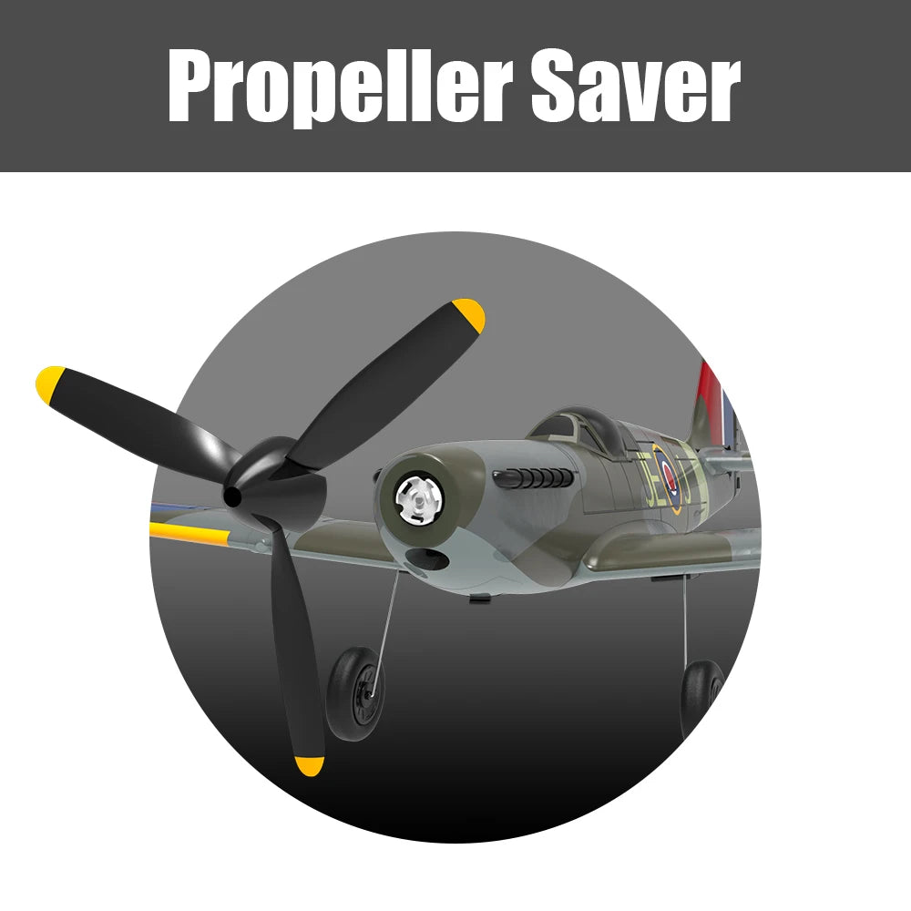 Eachine Spitfire V2 2.4GHz EPP 400mm Wingspan 6-Axis Gyro One-Key U-Turn Aerobatic Mini RC Airplane BNF/RTF Compatible DSM S-BUS