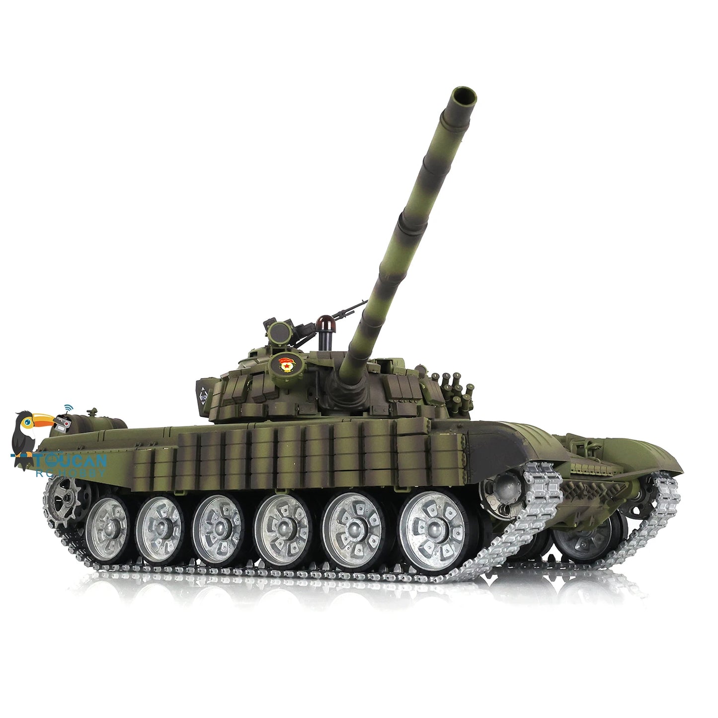 US Stock Heng Long 1/16 RTR T72 RC Battle Tank 7.0 Mainboard Tracked Car Metal Tracks Strong Motor Long 3939 Panzer TH20574