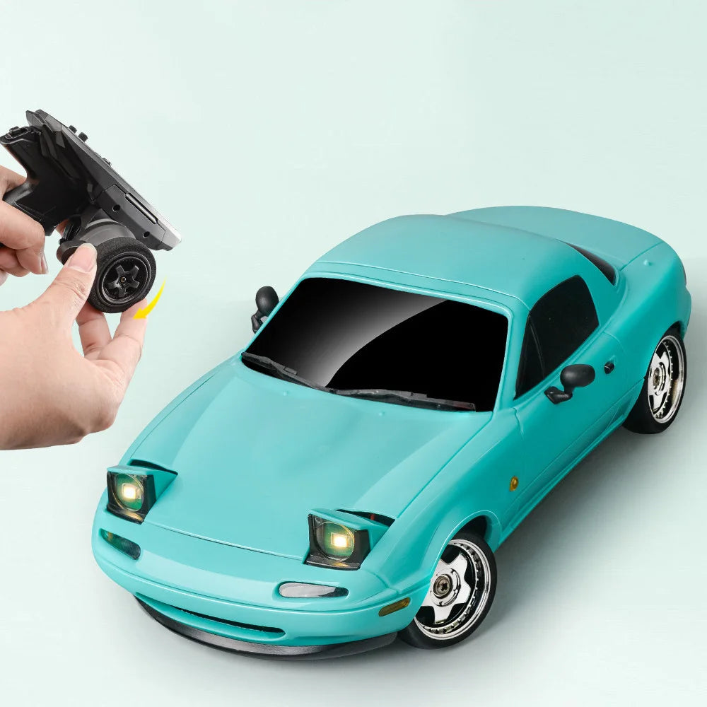 LDRC 1804 RTR 1/18 2.4G RWD RC Car Drift for Mazda MX-5 Gyro LED Light On-Road Full Proportional Alloy Body Shell Racing Vehicle