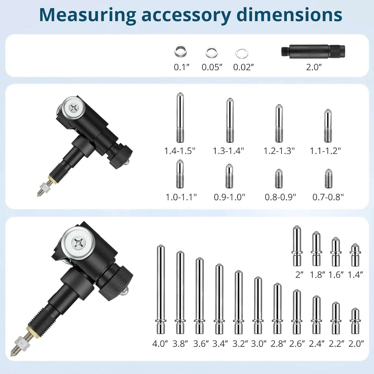 Digital Bore Indicator 0.0005" Accuracy 0.7"-6" Engine Cylinder Gauge Automotive Machinist Tools