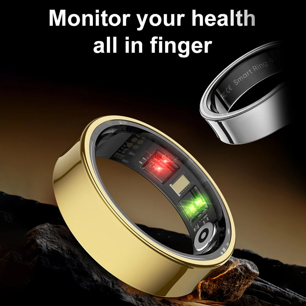 R09 Smart Ring Heart Rate Blood Oxygen Sleep Monitoring Sport Health Ring Fitness Tracker for Men Women for Xiaomi Samsung Phone