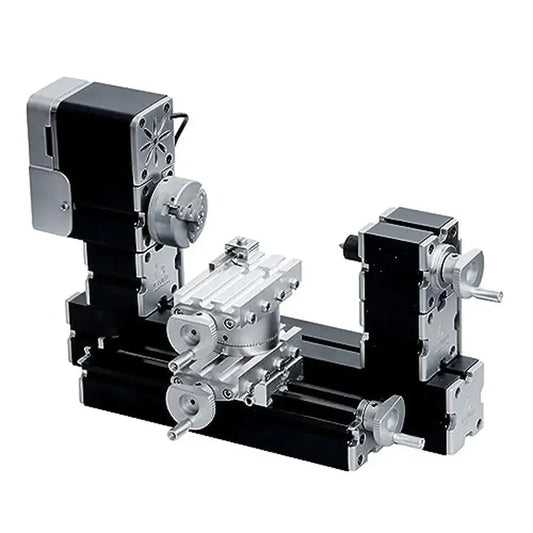 60W High Power Mini Metal DIY Rotating Lathe Machine Tools Base 12000 rpm Soft Metals Plexiglass Wood 150mm Processing Diameter