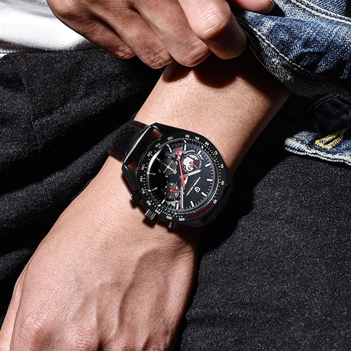 Pagani Design Mens Chronograph Watch Quartz Waterproof