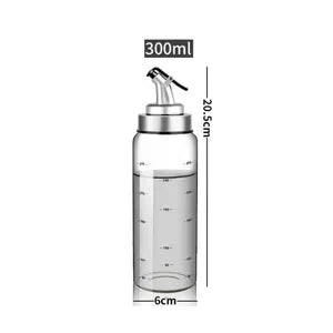 Cooking Seasoning Oil Bottle Sauce Bottle Glass Storage Bottles for Oil and Vinegar Creative Oil Dispenser For Kitchen Accessory