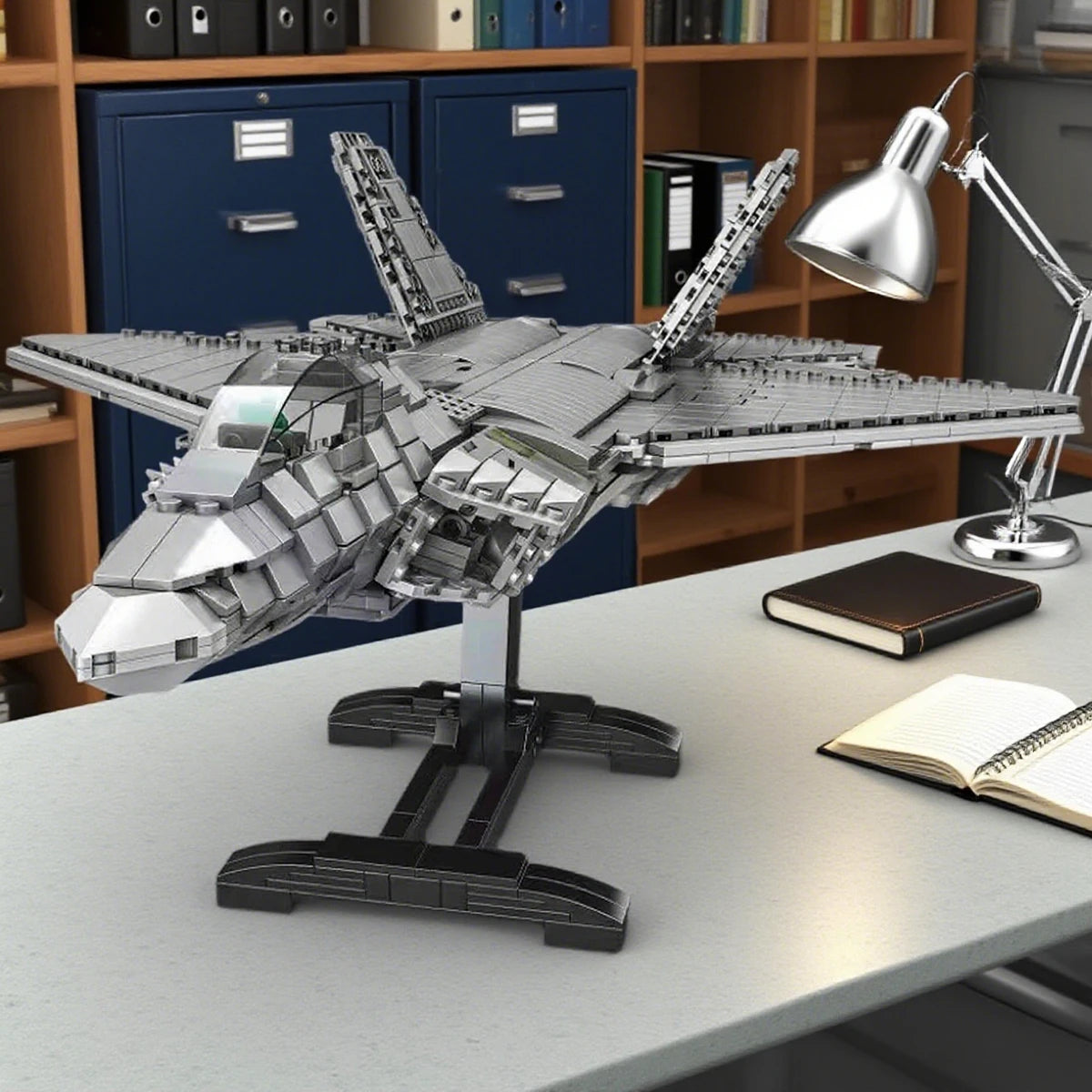 WW2 Airplane Military F22 Raptor fighter Jet Model Building Blocks J-20 Soldier Air Missile  Aircraft Bricks Model Set Kid Toy