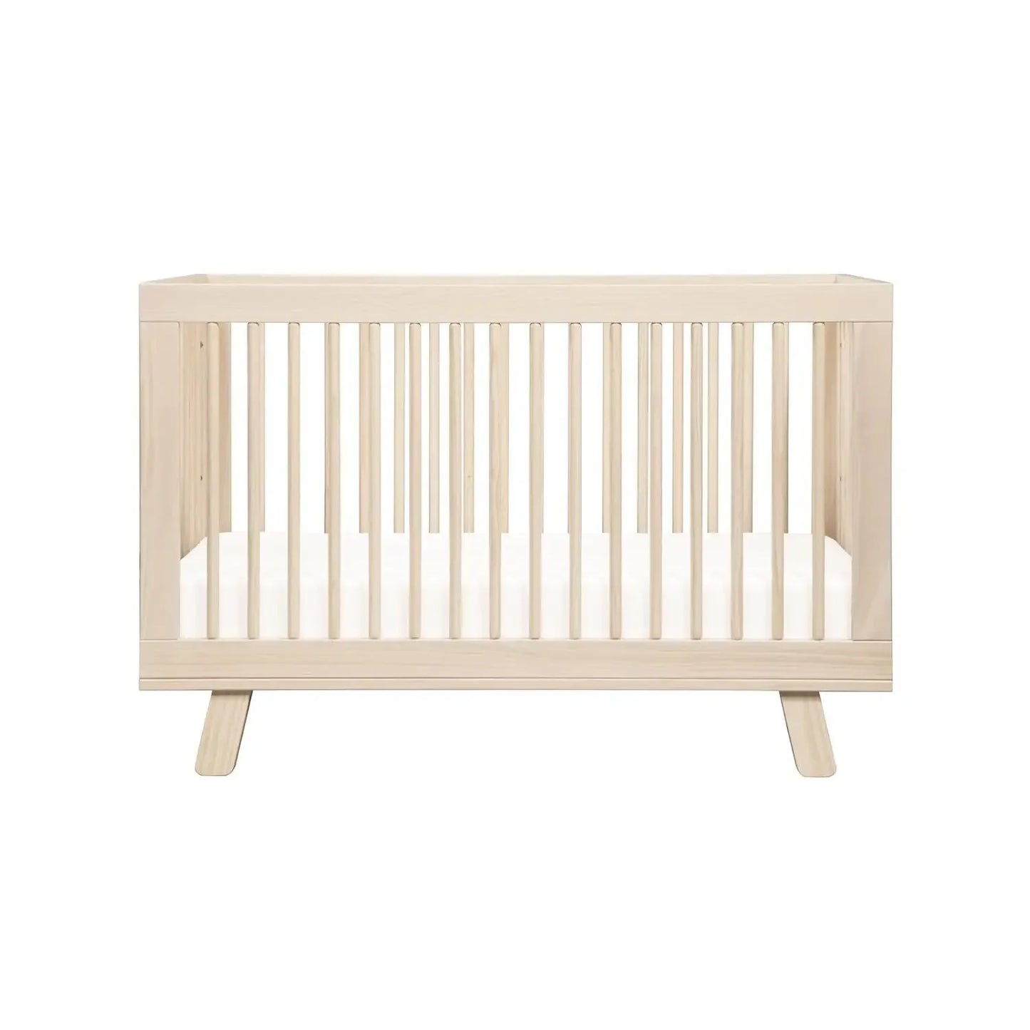 Babyletto Hudson 3-In-1 GREENGUARD Certified Convertible To Toddler And Sofa Bed 4 Adjustable Heights Wooden Baby Crib - Natural