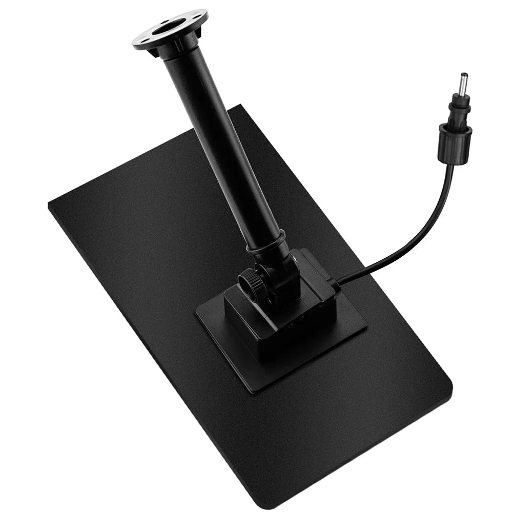 2.5W 5V Solar Water Fountain Low Noise Solar Power Panel Water Pump Different Nozzles Mini Water Fountain for Garden Pool Pond