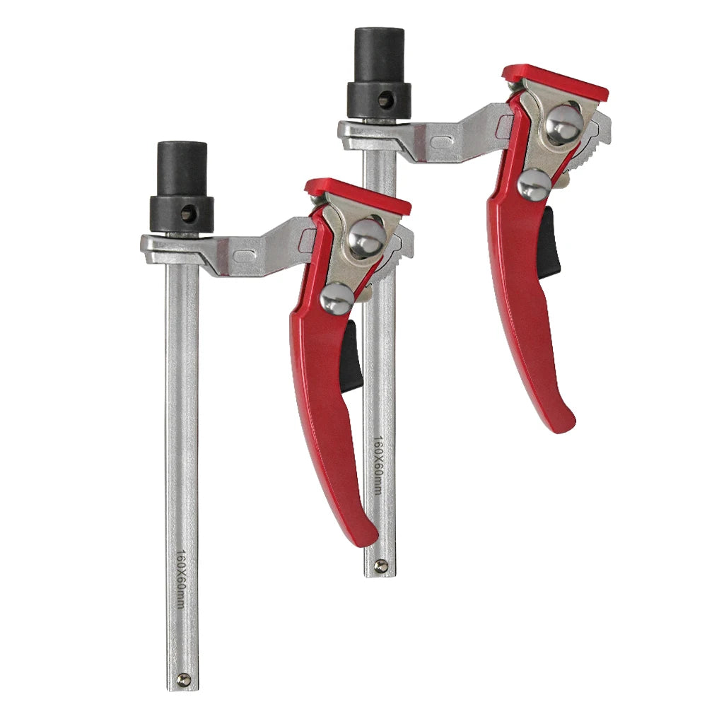 Allsome 2pc 19/20MM Woodworking Hold Down Clamp Hole Tool Ratc Ratcheting Table Clamp  Machinery Accessories Desktop Quick Press