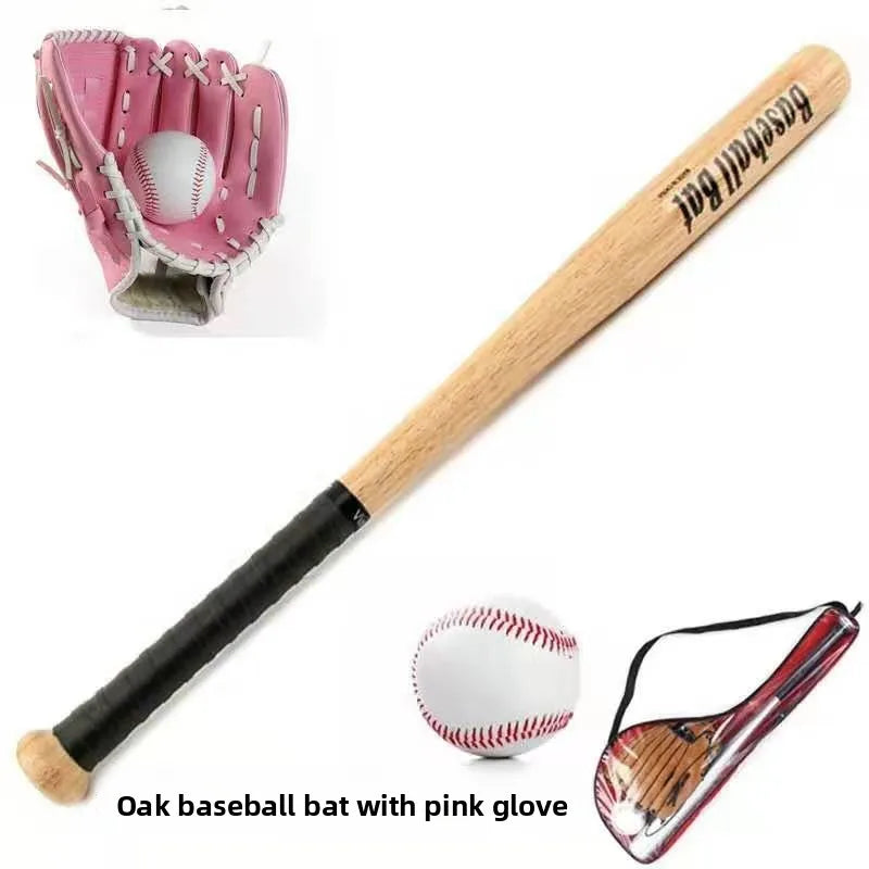 Beginner Children's Baseball Equipment Set Leather Glove Youth Bapa Aluminum Alloy Basswood Oak Training Baseball Bat
