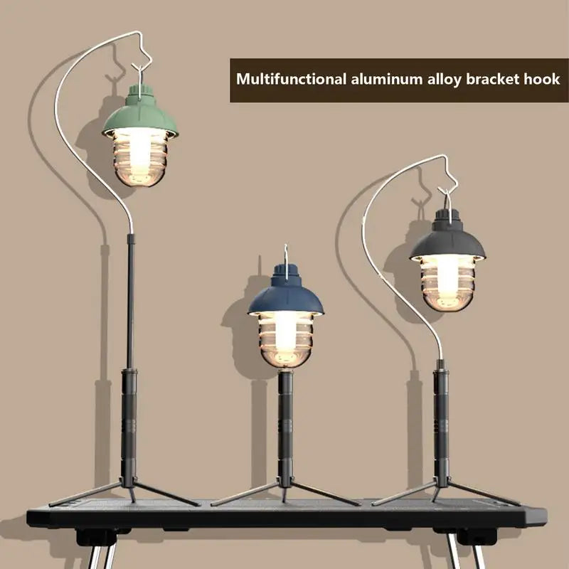 Telescoping Camping Light Stand Portable Foldable Light Tripod Lantern Pole Outdoor Light Holder Lamp Hanger Camping Supplies