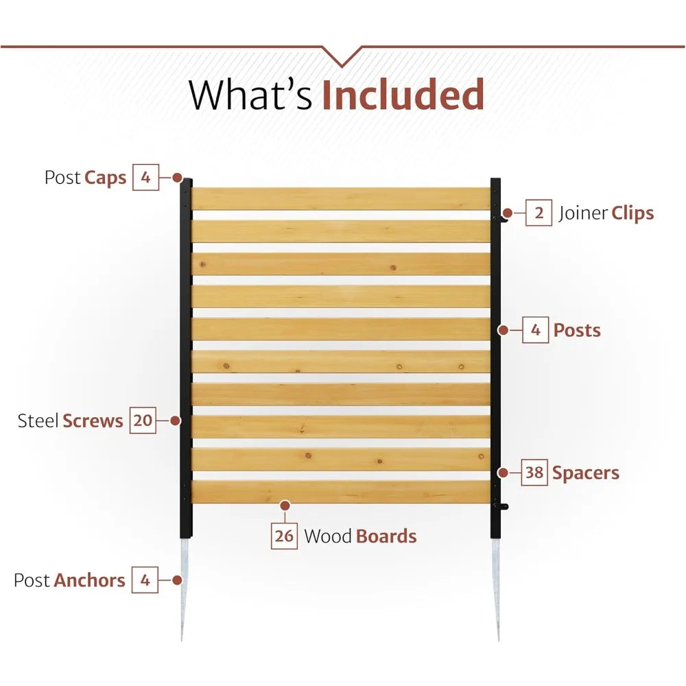 Charleston Cedar Privacy Screen No Dig Enclo 42in H 38in W